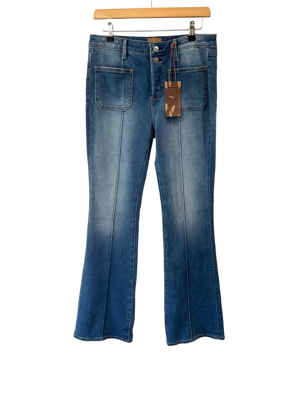 Driftwood women’s Rosie Jeans 29 blue flare stretch western boho NWOT